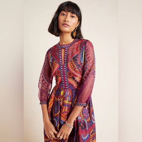 Anthropologie+ Maren Dress with embroidery - Picture 5 of 7